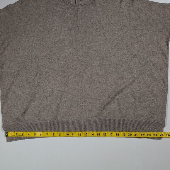 Acrobat Women’s Silk Cashmere Sweater XS/S Gray Asymmetrical Hem Split Side Knit - Picture 4 of 10